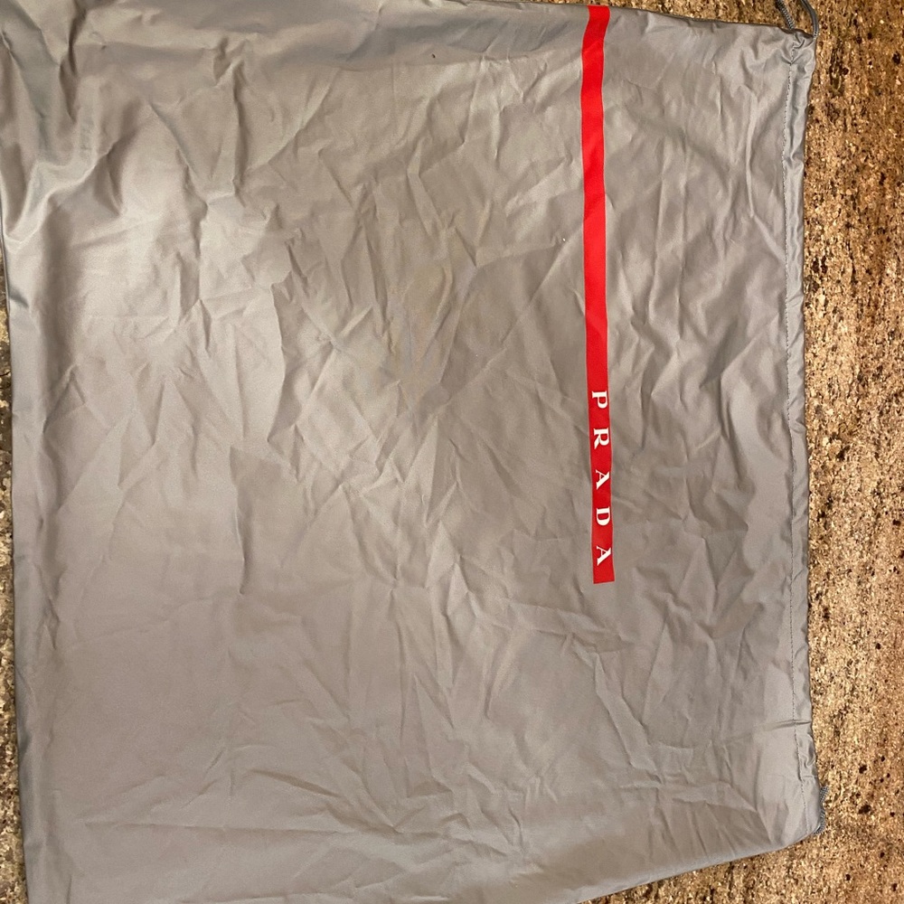 Prada large waterproof dust bag 191/2” across 171/2” length
